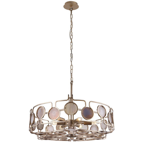 Libra Agate Round Pendant – E14 40W